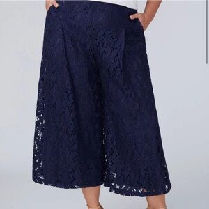 Lane Bryant Lace Wide Leg Pull On Pant Size 22/24